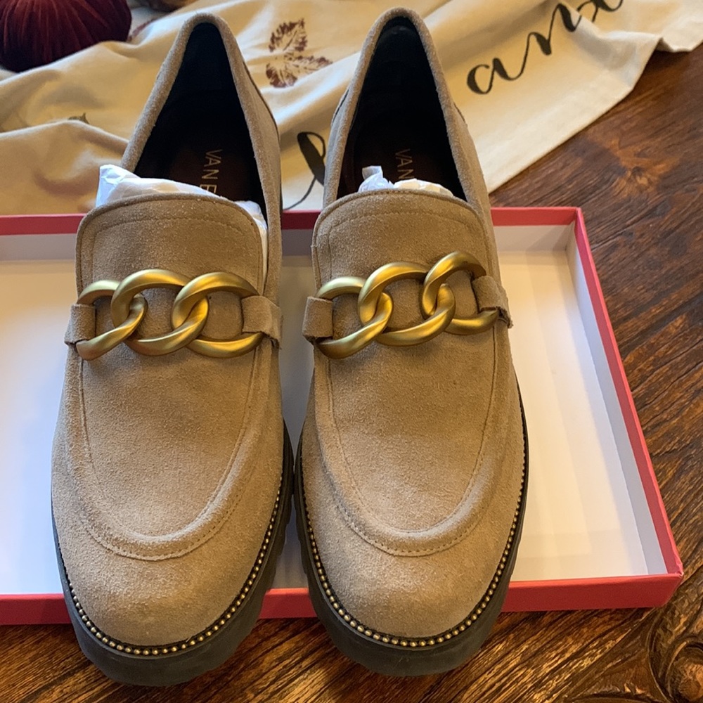 VanEli Zenka Taupe Suede Loafer